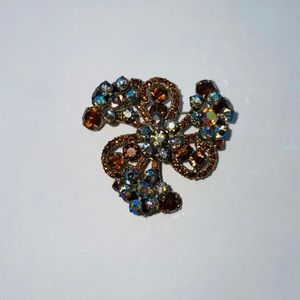 Verified Juliana D&E Topaz and AB Brooch